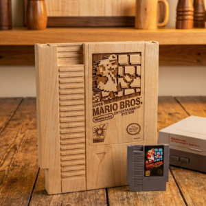 Oversized Wooden NES Cartridge Replica
