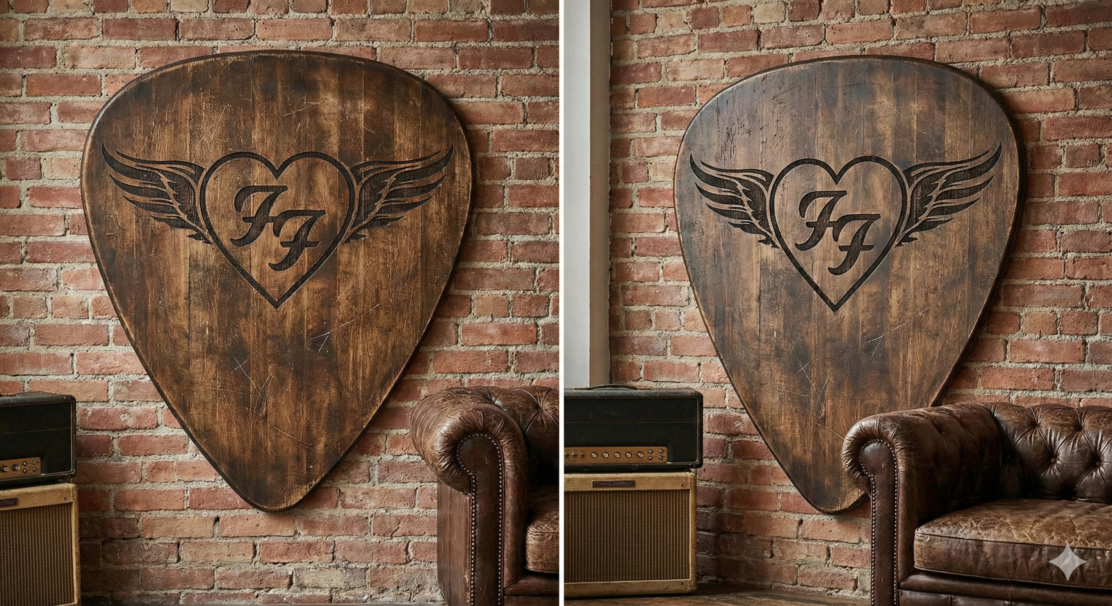 Giant Wooden Guitar Pick - Image 2