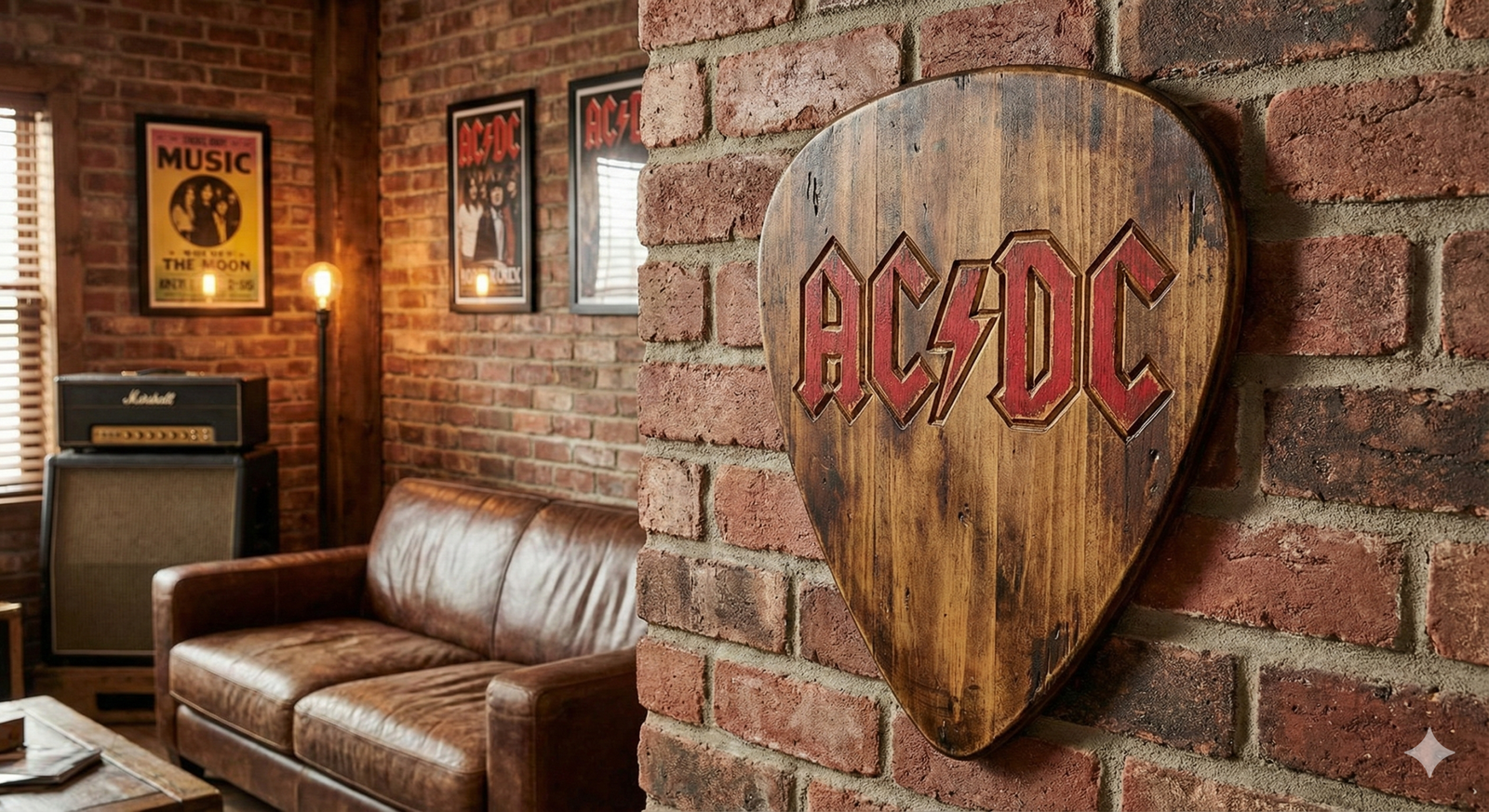 Giant Wooden Guitar Pick