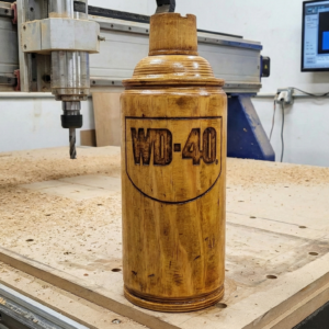 Oversized Wooden WD-40 Can Replica