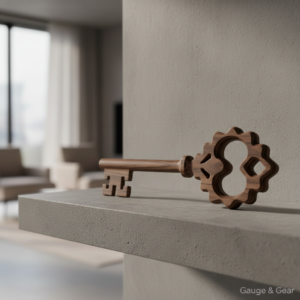 Oversized Skeleton Key